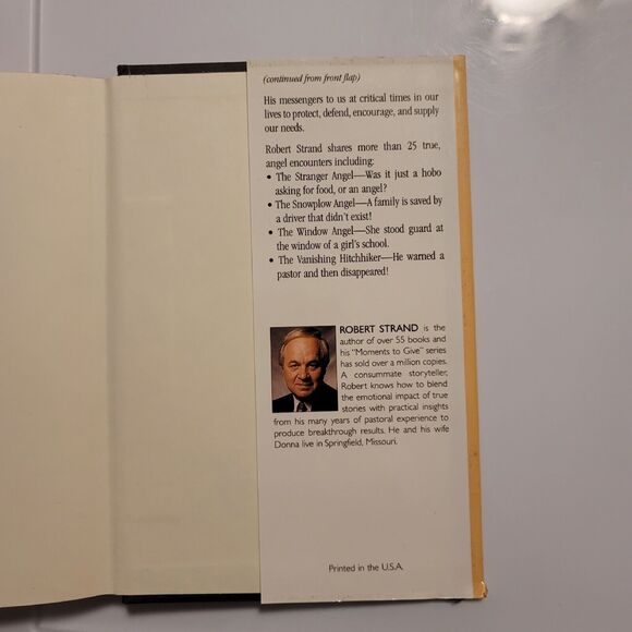 Angel At My Door Robert Strand Book Stories of Angel Encounters 2003 Hardcover - Picture 4 of 7